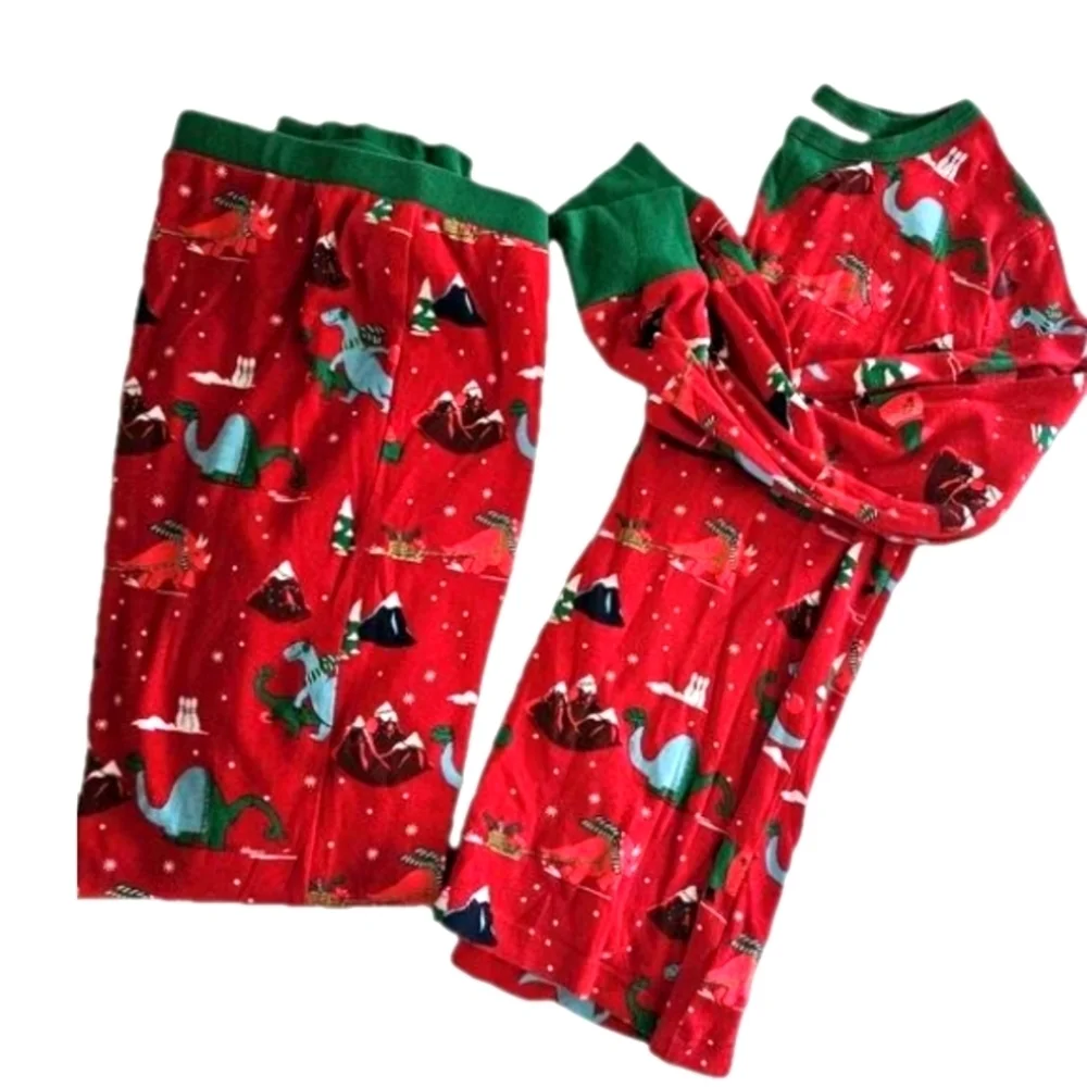 Wandershop by target unisex dinosaur christmas pajama holiday cotton 2-piece set